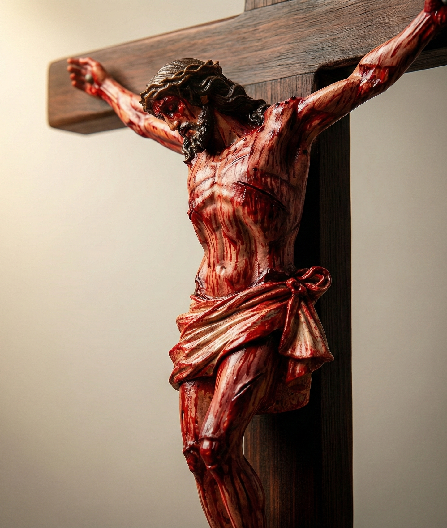 The "Price of Redemption" Crucifix | Realistic Passion Sculpture (8.5")