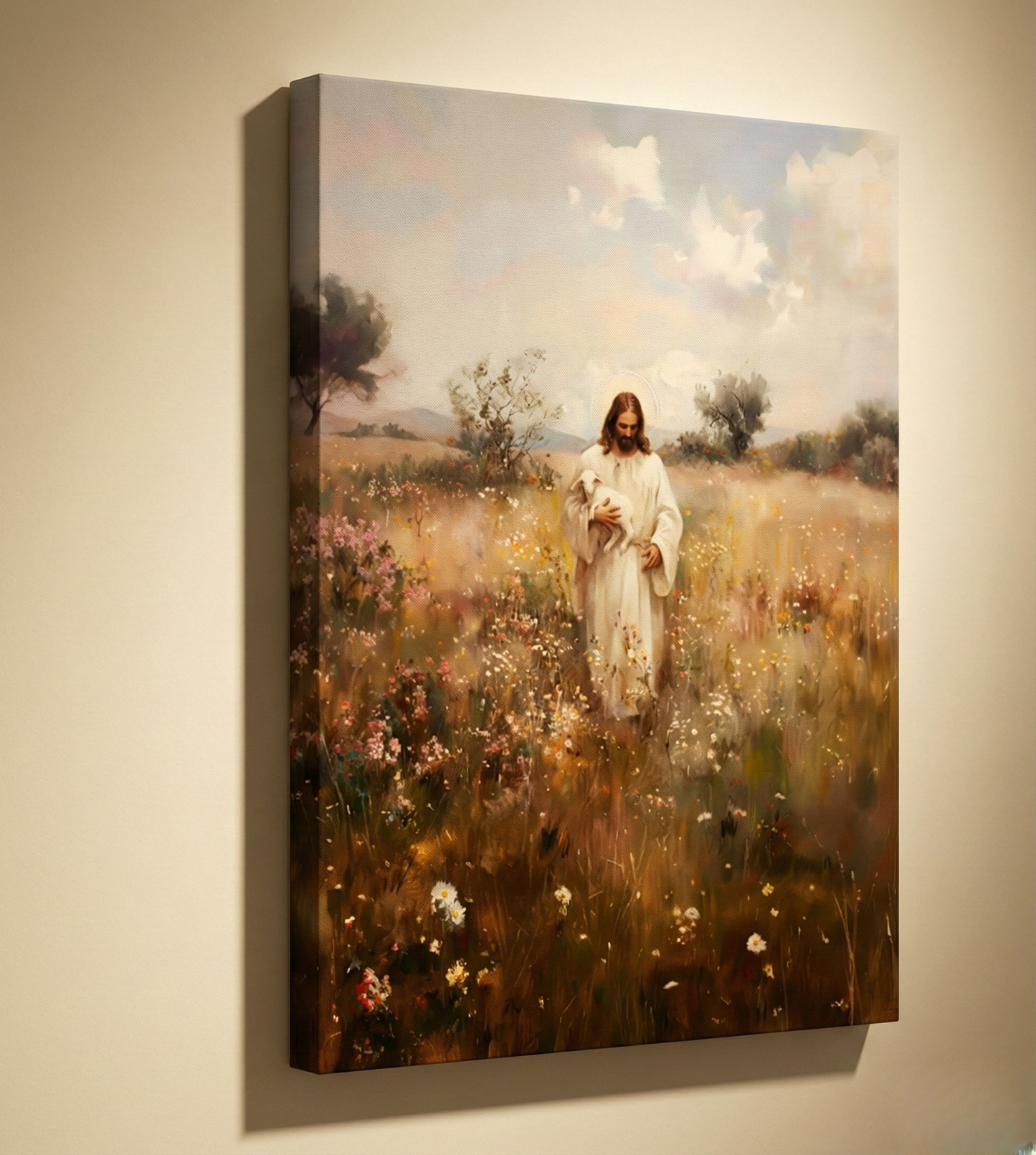 "The Lost Lamb": A Tissot Masterpiece | The Good Shepherd Canvas for the Domestic Sanctuary (16x24)