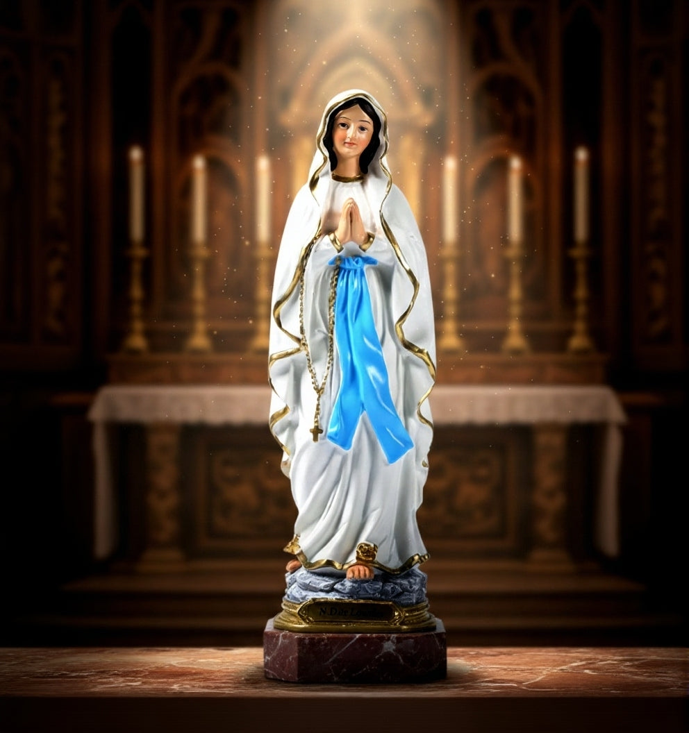 The "Madonna" of Grace Figurine | European-Style Devotional Virgin Mary Statue