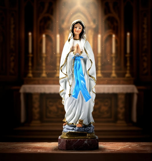 The "Madonna" of Grace Figurine | European-Style Devotional Virgin Mary Statue