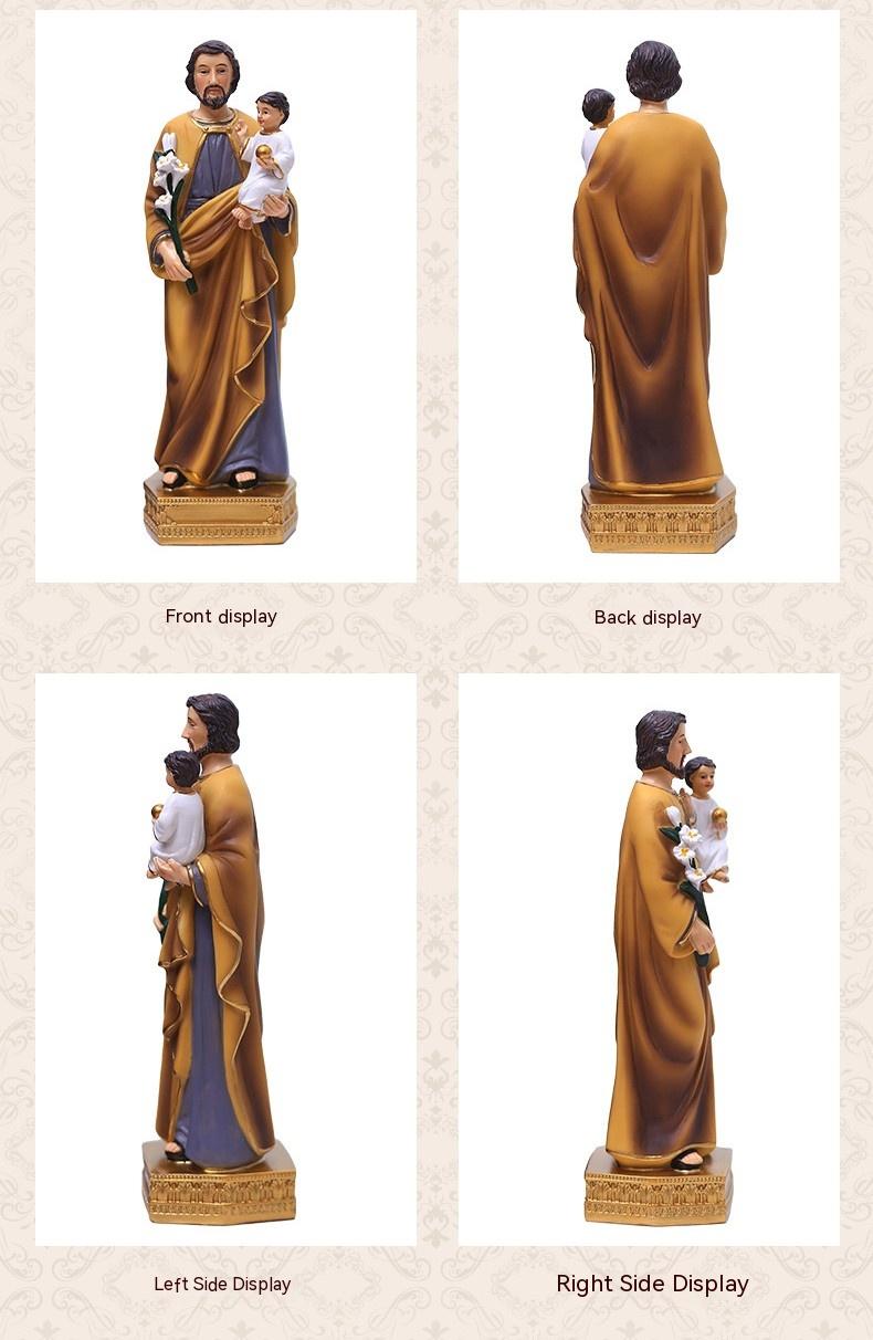 The "Guardian of the Holy Family" St. Joseph Statue (8")
