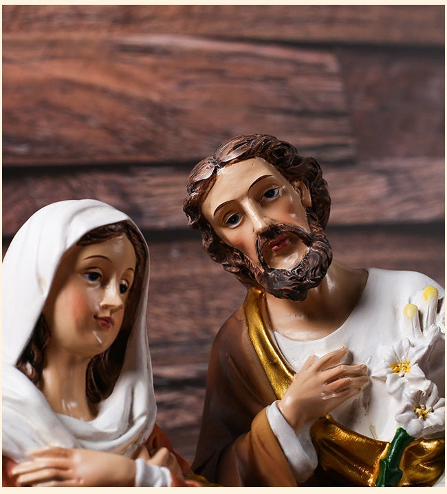 The "Nazareth" Holy Family Statue | Substantial European Style (12.2")