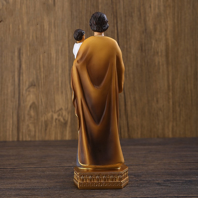 The "Guardian of the Holy Family" St. Joseph Statue (8")