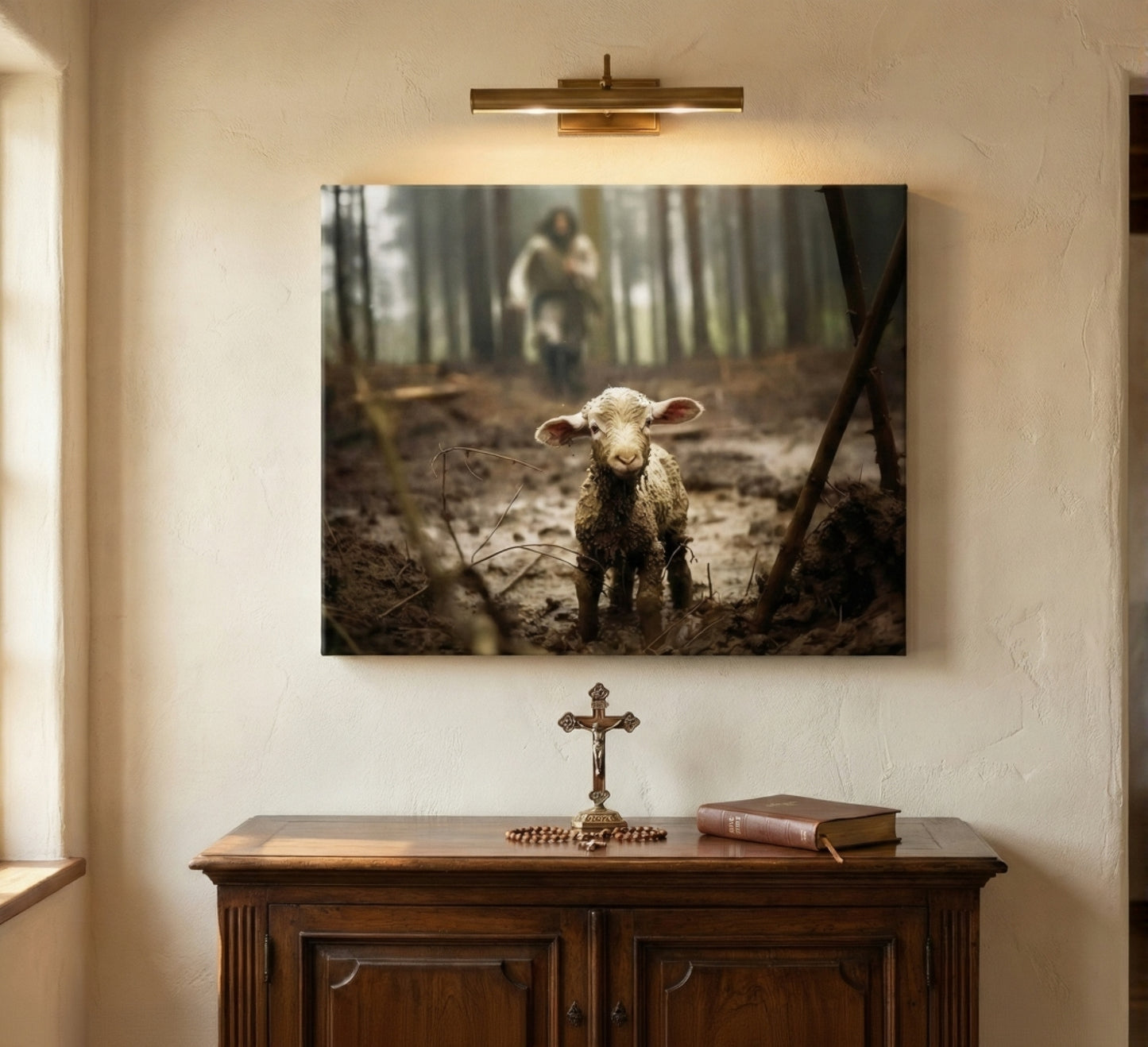 "The Good Shepherd" Canvas Wall Art by Greg Olsen (30" x 24")