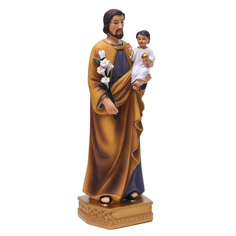 The "Guardian of the Holy Family" St. Joseph Statue (8")