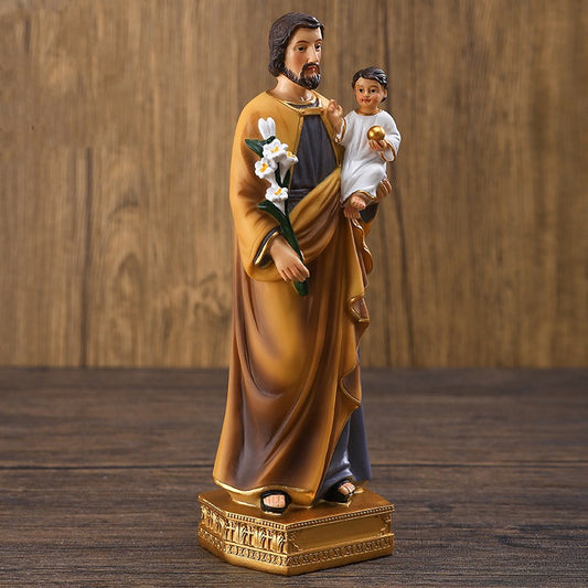 The "Guardian of the Holy Family" St. Joseph Statue (8")