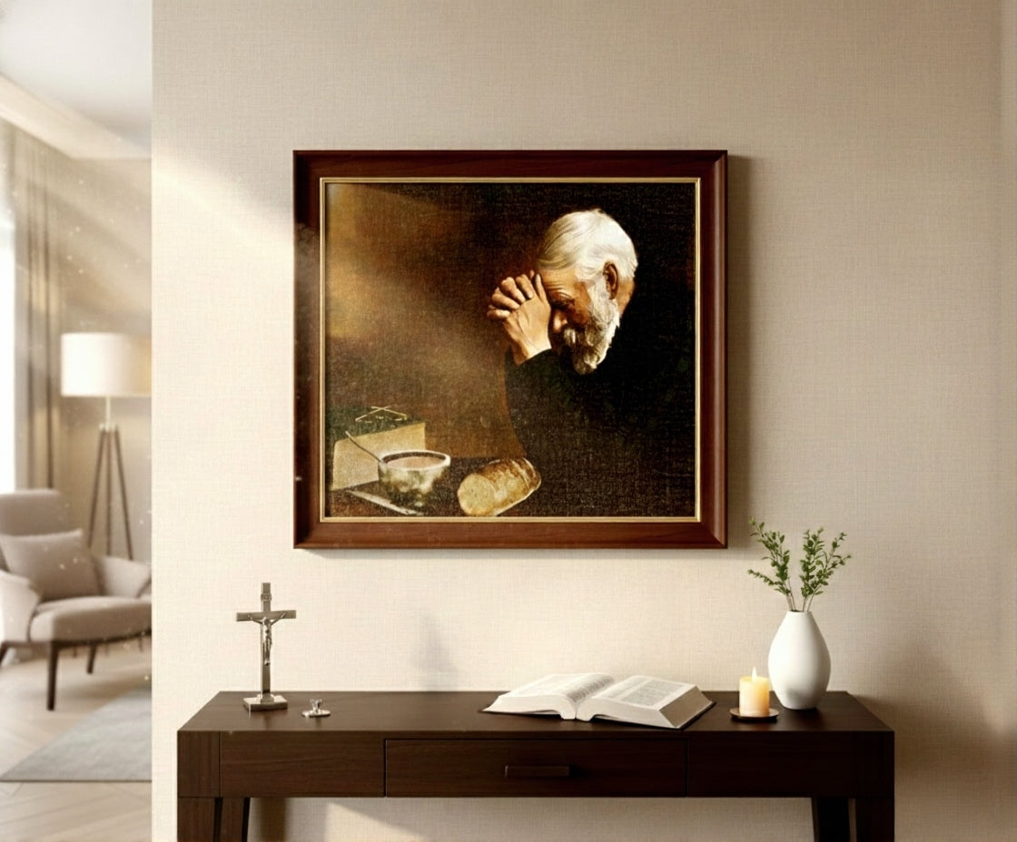 "Grace": The Daily Bread Canvas | A Visual Prayer for the Domestic Sanctuary
