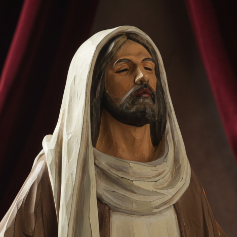 The "Eternal Embrace" Statue | Hand-Painted Devotional for the Domestic Sanctuary (9.5")