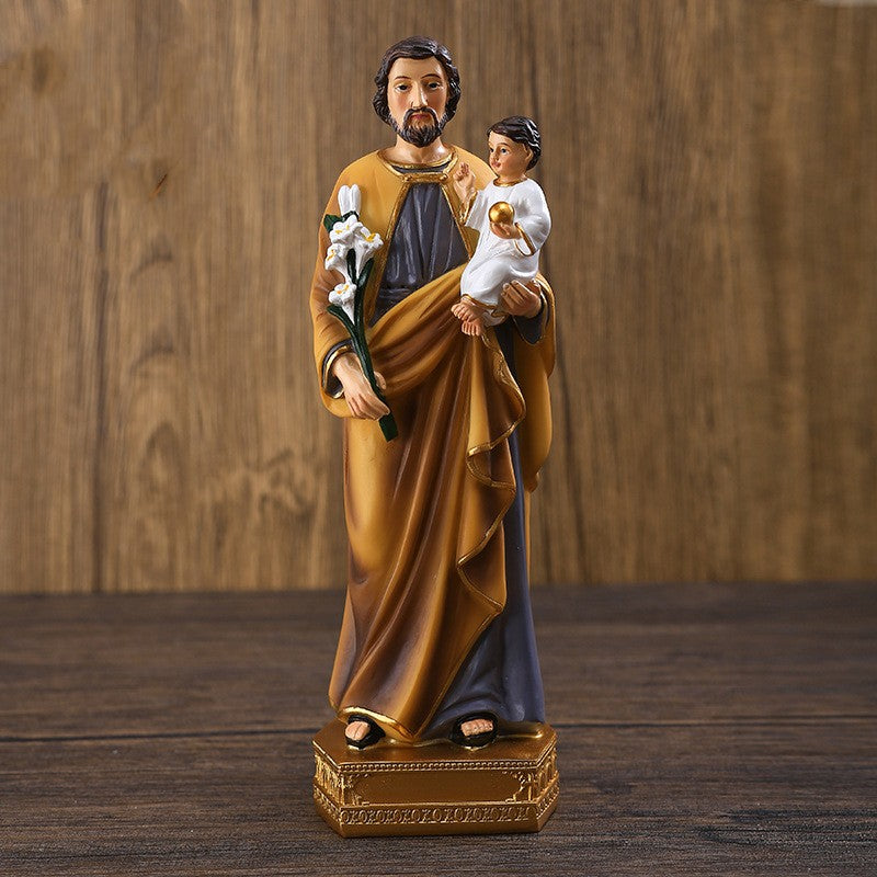 The "Guardian of the Holy Family" St. Joseph Statue (8")