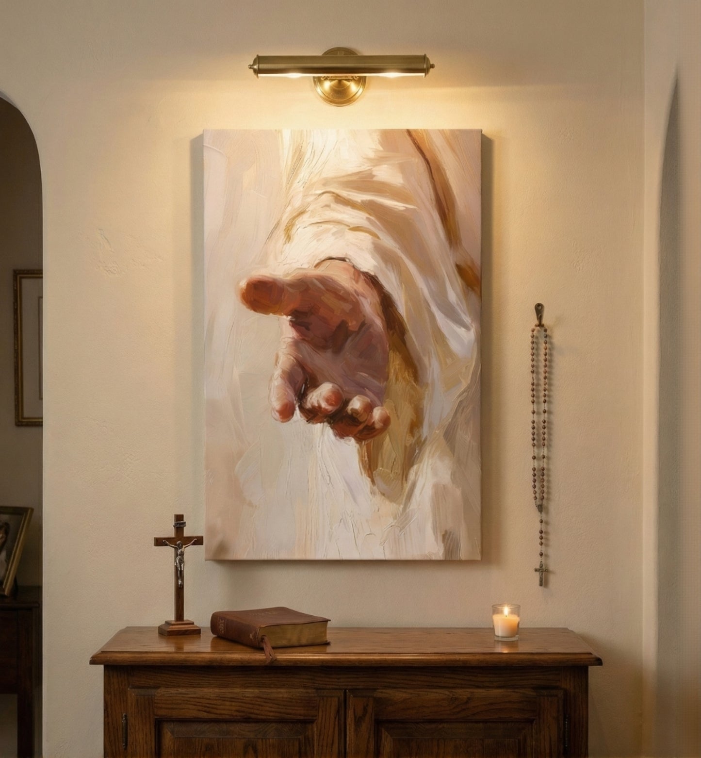 The "Beloved Son" Canvas Wall Art | The Baptism of the Lord (24" x 36")